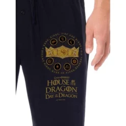 Game Of Thrones House Of The Dragon Mens' Day Of The Dragon Pajama Pants Black