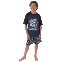 Beyblade Burst Boys' Spinner Tops 2 Piece Shorts And T-Shirt Pajama Set Beyblade - Ace Dragon -Sleepwear Sales Store GUEST 5d292c91 5f9c 4fad 8710 1d958c14461e