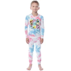 Looney Tunes Kids' Character Boys Girls 2 Piece Tight Fit Youth Pajama Set Multicolored