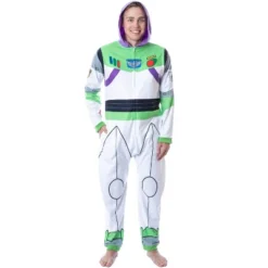 Disney Mens' Toy Story Buzz Lightyear Costume Pajama Union Suit White -Sleepwear Sales Store GUEST 5fde3d41 7bae 43f3 a8ea 9af3be378b70