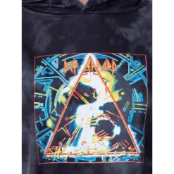 Def Leppard Womens' Hysteria Album Cover Lounge Cropped Hooded Jogger Set Black -Sleepwear Sales Store GUEST 606f9caf 66a1 4b38 9838 d4bc949b7ff9