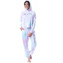 Friends TV Show Logo Tie Dye Womens' Pajama Loungewear Hooded Jogger Set Mulitcolor 6 Friends TV Show Logo Tie Dye Womens' Pajama Loungewear Hooded Jogger Set Mulitcolor -Sleepwear Sales Store GUEST 60f1fbbc 1a1f 497c b4ed 608c8eab2b4a