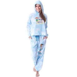 Rugrats Cartoon Tie Dye Womens' Pajama Loungewear Cropped Hooded Jogger Set PJ Blue -Sleepwear Sales Store GUEST 626c304b 0de3 4cf9 bb49 f1df7cf90328