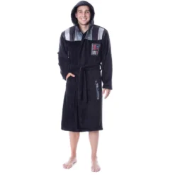 Star Wars Mens Darth Vader Costume Fleece Robe Bathrobe Black -Sleepwear Sales Store GUEST 62e03280 80b1 4987 8981 a6943304b411