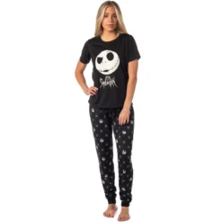 The Nightmare Before Christmas Women's Jack Skellington Jogger Pajama Set Black 7 The Nightmare Before Christmas Women's Jack Skellington Jogger Pajama Set Black -Sleepwear Sales Store GUEST 63d29c56 f5cd 47ca a3cc b956f82074dd