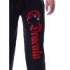 Universal Monsters Mens' Dracula Character Sleep Jogger Pajama Pants Black