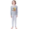 Tom And Jerry Unisex Youth Child Girls' Boys' Sleep Tight Fit Pajama Set Grey
