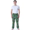 Star Wars Mens' Holly Jolly Helmet Toss Print Lounge Pajama Pants Green