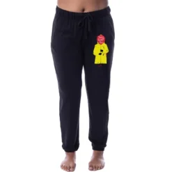 IT The Movie Womens' Distressed You'll Float Too Jogger Sleep Pajama Pants Black -Sleepwear Sales Store GUEST 68b6822f 2c94 4d5d 8271 3933ee6ad954