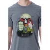 Universal Monsters Mens' Characters Dracula Halloween Sleep Pajama Set Multicolored