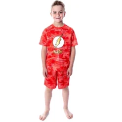 DC Comics Boys' Justice League Digital Camo The Flash 2 PC Pajama Set Red -Sleepwear Sales Store GUEST 68ded244 7880 4b32 a677 16d2beea3ddd