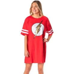 DC Comics Womens' The Flash Classic Symbol Nightgown Pajama Shirt Dress Red 7 DC Comics Womens' The Flash Classic Symbol Nightgown Pajama Shirt Dress Red -Sleepwear Sales Store GUEST 6a94ddf8 e599 456d 902f 019ac47c5af0