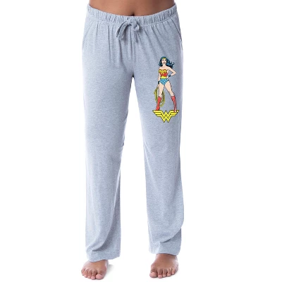 DC Womens' Wonder Woman Vintage Comic Design Lasso Truth Sleep Pajama Pants Grey 3 DC Womens' Wonder Woman Vintage Comic Design Lasso Truth Sleep Pajama Pants Grey - Image 3