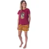 Harry Potter Women's Hogwarts Castle Shirt And Shorts Pajama Set - All 4 Houses
