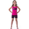 DC Comics Big Girls Batgirl Boom Whak Whoom Tank Pajama Short Set Loungewear Fuchsia