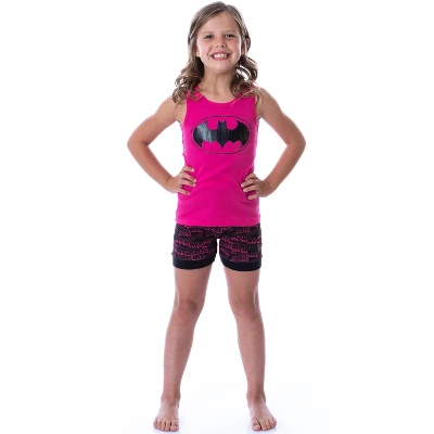 DC Comics Big Girls Batgirl Boom Whak Whoom Tank Pajama Short Set Loungewear Fuchsia 1 DC Comics Big Girls Batgirl Boom Whak Whoom Tank Pajama Short Set Loungewear Fuchsia