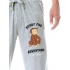 Curious George Mens' Character Ready For Adventure Sleep Pajama Pants Grey