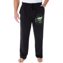 Star Wars Men's The Mandalorian Baby Yoda Grogu Christmas Sleep Pajama Pants Black -Sleepwear Sales Store GUEST 6caa5167 c988 4c40 966f a59c1fe560ae