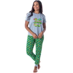 Nickelodeon Women's Teenage Mutant Ninja Turtles 2 Piece Pajama Set Jogger Multicolored -Sleepwear Sales Store GUEST 6f2cc308 68cc 4d47 8834 d9b1327f4cd0