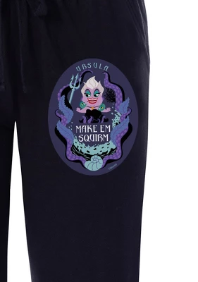 Disney Womens' Villains Ursula Chibi Make Em Squirm Sleep Pajama Pants Black 2 Disney Womens' Villains Ursula Chibi Make Em Squirm Sleep Pajama Pants Black - Image 2