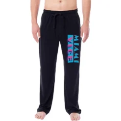 Miami Vice TV 1985 Men's TV Series Title Logo Classic Sleep Pajama Pants Black -Sleepwear Sales Store GUEST 7121439e faa7 46c6 9e61 bd2a52e10d31
