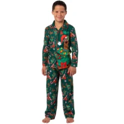 Scooby-Doo Boys' Christmas Character Tree Reindeer Button Sleep Pajama Set Green -Sleepwear Sales Store GUEST 71aeed55 15c1 446c 858b 18e55fddee6c