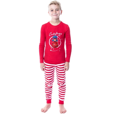 Miraculous Ladybug Girls' Power Up Snug-Fit Cotton 2 Piece Kids Pajama Set Red 1 Miraculous Ladybug Girls' Power Up Snug-Fit Cotton 2 Piece Kids Pajama Set Red