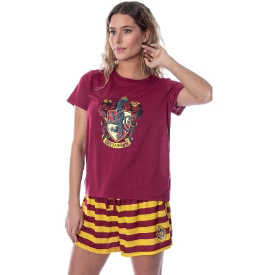 Harry Potter Women's Hogwarts Castle Shirt And Shorts Pajama Set - All 4 Houses 6 Harry Potter Women's Hogwarts Castle Shirt And Shorts Pajama Set - All 4 Houses - Image 6