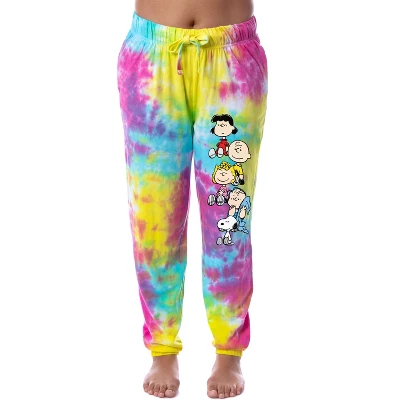 Peanuts Womens' Snoopy Charlie Brown Characters Sleep Jogger Pajama Pants Multicolored 3 Peanuts Womens' Snoopy Charlie Brown Characters Sleep Jogger Pajama Pants Multicolored - Image 3
