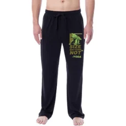 Star Wars Men's Yoda Size Matters Not Character Sleep Pajama Pants Black -Sleepwear Sales Store GUEST 726d8c3a 87da 46ad a832 95f77236ae07