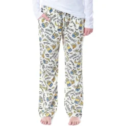 Despicable Me Womens' Minions Powered By Bananas Sleep Pajama Pants White -Sleepwear Sales Store GUEST 737849af 07f5 4955 bb35 1268a4d32b7a