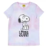 Peanuts Girls' I Woke Up This Cute Snoopy Tie-Dye Sleep Pajama Set Shorts Multicolored