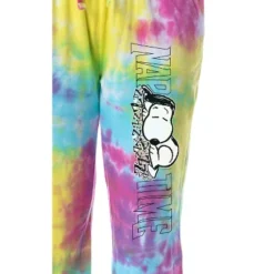 Peanuts Womens' Snoopy Nap Time Character Sleep Jogger Pajama Pants Multicolored