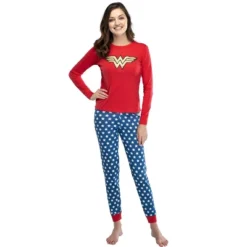 Intimo Womens Wonder Woman Glitter Logo Pajama Set -Sleepwear Sales Store GUEST 757a3d55 f610 44dc 9ef3 259475eaa7df