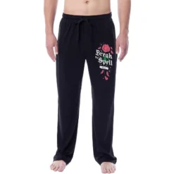 Disney Mens' Beauty And The Beast Break The Spell Belle Sleep Pajama Pants Black -Sleepwear Sales Store GUEST 75d5cf25 75d1 41b9 8121 7fc21020a55a