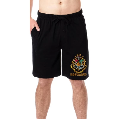 Harry Potter Mens' Hogwarts All Houses Sleep Pajama Shorts 7 Harry Potter Mens' Hogwarts All Houses Sleep Pajama Shorts - Image 7