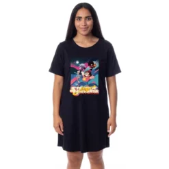 Steven Universe Womens' TV Show Characters Nightgown Sleep Pajama Shirt Black -Sleepwear Sales Store GUEST 7942681f 5fa4 4e6e bdc6 11ebff0000fe