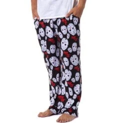 Friday The 13th Mens' Jason Voorhees Mask Allover Sleep Pajama Pants Black 7 Friday The 13th Mens' Jason Voorhees Mask Allover Sleep Pajama Pants Black -Sleepwear Sales Store GUEST 79606148 396e 49bc 89d3 69c0468b1235