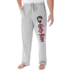 Harry Potter Men's Chibi Character And Script Logo Loungewear Pajama Pants Heather Grey -Sleepwear Sales Store GUEST 79727254 b5a7 427d 9165 8cf4f505b7f9