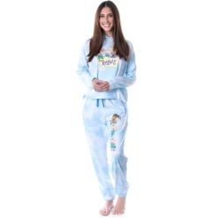 Rugrats Cartoon Tie Dye Womens' Pajama Loungewear Cropped Hooded Jogger Set PJ Blue -Sleepwear Sales Store GUEST 79e25d8c 7ded 4786 b5d6 9cefeb703f30