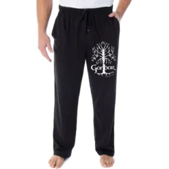 Lord Of The Rings Men's White Tree Of Gondor Lounge Bottoms Pajama Pants Black -Sleepwear Sales Store GUEST 7bcc4a1f 0095 4b98 941b 4230385135ed