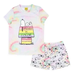 Peanuts Girls' Snoopy Dream In Color Tie-Dye Character Pajama Set Shorts Multicolored 11 Peanuts Girls' Snoopy Dream In Color Tie-Dye Character Pajama Set Shorts Multicolored -Sleepwear Sales Store GUEST 7c6981bb 9ee5 4a07 afad 81f512c45aa5