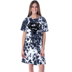 DC Comics Womens' Superman Tie-Dye Logo Nightgown Sleep Pajama Shirt Multicolored -Sleepwear Sales Store GUEST 7cd738cb bc4e 415c b2e2 6891bc11bb12