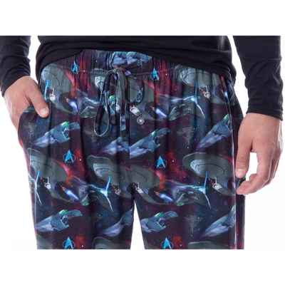 Star Trek The Next Generation TNG Mens' Starship Enterprise Romulan Pajama Pants Multicolored 3 Star Trek The Next Generation TNG Mens' Starship Enterprise Romulan Pajama Pants Multicolored - Image 3