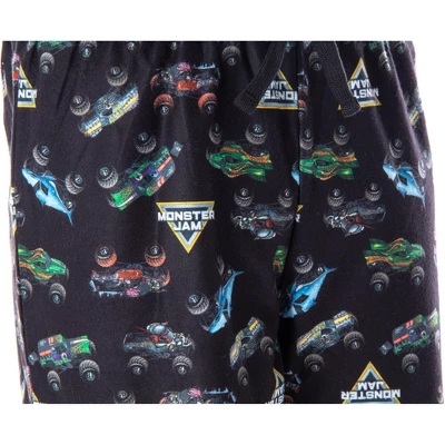 Monster Jam Boys' Monster Truck Allover Pattern Sleep Pajama Pants 1 Monster Jam Boys' Monster Truck Allover Pattern Sleep Pajama Pants