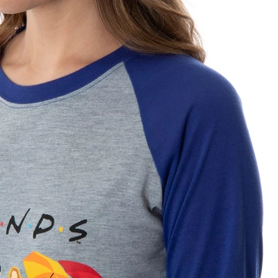 Friends TV Show Juniors' Minimalist Character Raglan Sleep Shirt Nightgown Minimal Cast Art 4 Friends TV Show Juniors' Minimalist Character Raglan Sleep Shirt Nightgown Minimal Cast Art - Image 4
