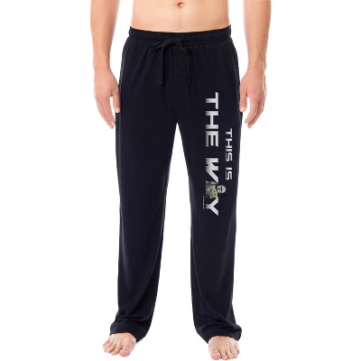 Star Wars Men's The Mandalorian And The Child Baby Yoda Sleep Pajama Pants Black 3 Star Wars Men's The Mandalorian And The Child Baby Yoda Sleep Pajama Pants Black - Image 3
