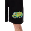 Scooby-Doo Mens' Cartoon The Gang Mystery Machine Sleep Pajama Shorts Black