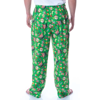 Nickelodeon Mens' SpongeBob SquarePants Oh Joy Loungewear Pajama Pants Green 3 Nickelodeon Mens' SpongeBob SquarePants Oh Joy Loungewear Pajama Pants Green - Image 3