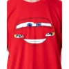 Disney Mens' Cars Movie Film Lightning McQueen Sleep Pajama Set Multicolored